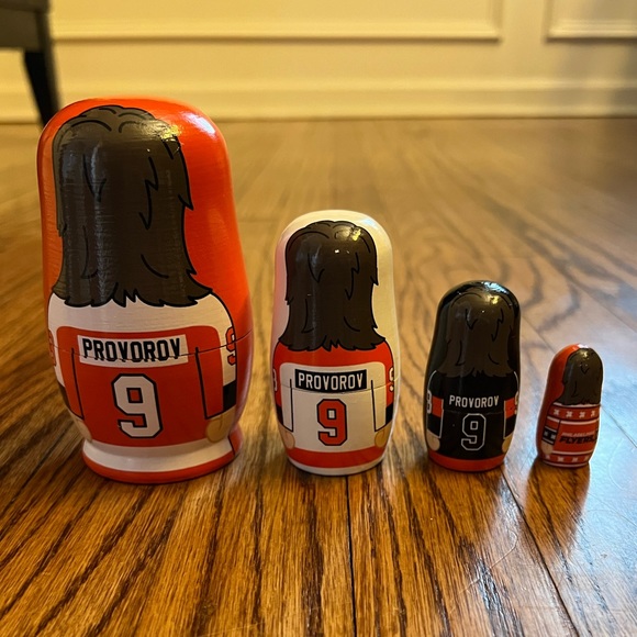NIB Philadelphia Flyers Ivan Provorov Nesting Dolls - Picture 7 of 8